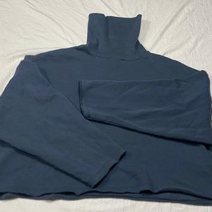 american eagle cropped turtleneck sweatshirt